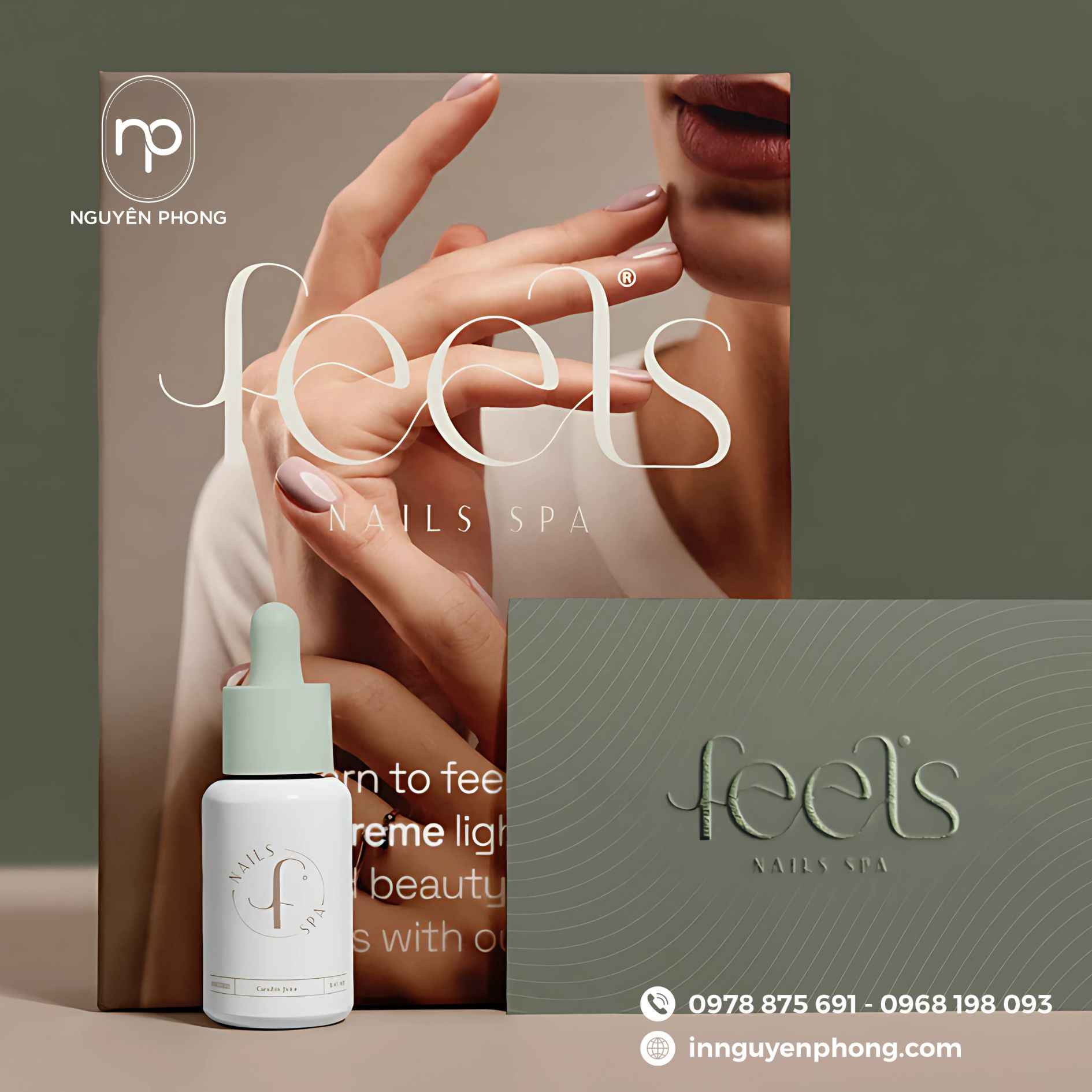 Mẫu thiết kế logo spa  in tem và card visit